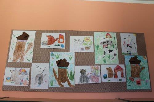 Projekty a výtvarné práce dětí na téma - Domácí zvířata 10  
