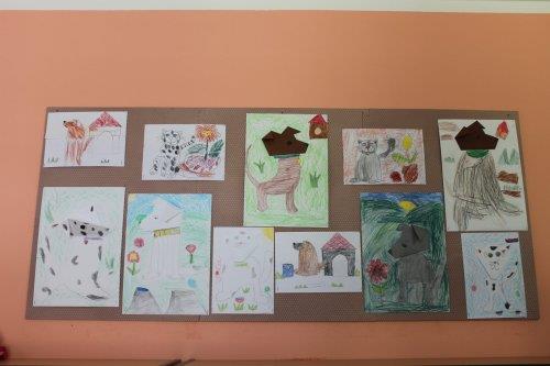 Projekty a výtvarné práce dětí na téma - Domácí zvířata 3  