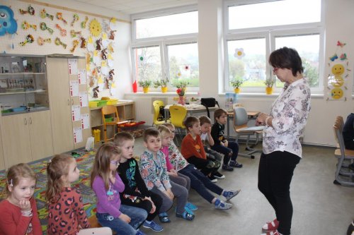 Návštěva dětí ze třídy zelených jablíček v prvních třídách ZŠ Františka Horenského Boršice 3  