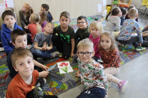 Návštěva dětí ze třídy zelených jablíček v prvních třídách ZŠ Františka Horenského Boršice 16  